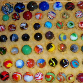 marbles from collection - Art Glass