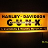 1950's Harley-Davidson Lighted "GUNK" Dealer Sign