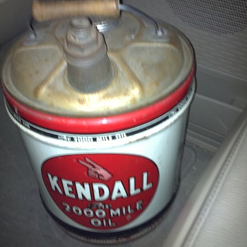 Kendall 5 gallon oil can - Petroliana