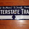 Interstate trail Sign 1913 National enameling Co Cincinnati O