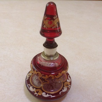 Bohemian or German Perfume Bottle - Bottles