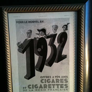 french cigar and cigarettes ad - Advertising