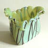 PALLME KONIG VASE IN VASELINE GLASS