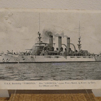 U.S.A. BATTLESHIP "VIRGINIA." ALSO "GEORGIA"
