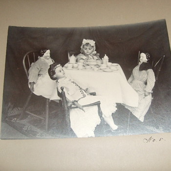 Dolls at a Tea Party photograph