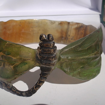 Art Nouveau Horn bangle signed Bonte - Art Nouveau