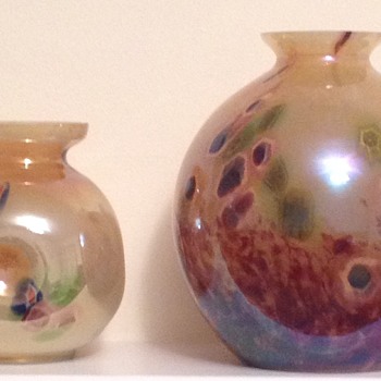 Two Kralik Art Deco millefiore vases - Art Glass