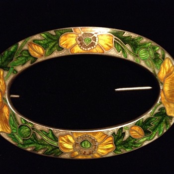 Sterling Enamel pin - Fine Jewelry