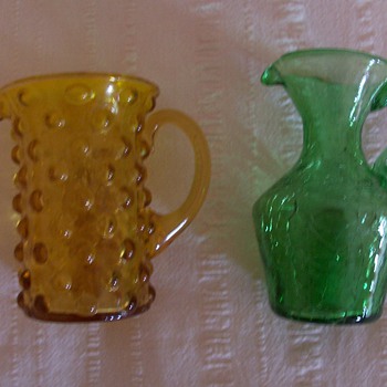 hobnail and crackle - Glassware