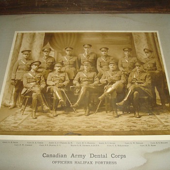 WWI - Large Antique Photo: Canadian Army Dental Corps 1918 - Photographs