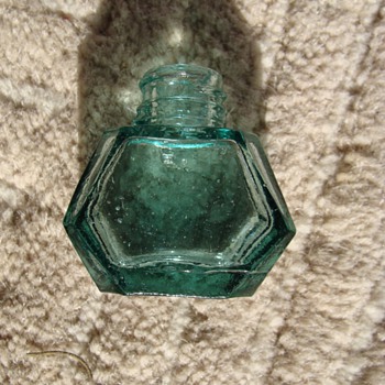 Antique 1800's Japanese Ink Bottle - Bottles