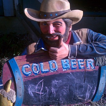 unknown vintage chalkboard beer sign - Signs