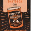 Harley Davidson Oil Advertisement Brochure
