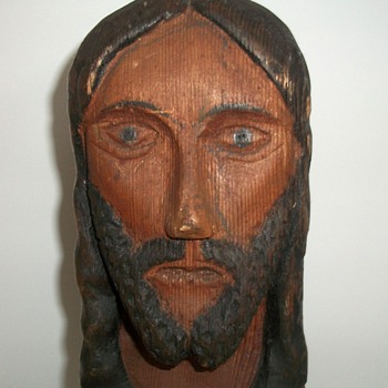 Antique Folk Art Jesus collection Jim Linderman - Folk Art