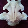 Fenton Milk Glass Vase