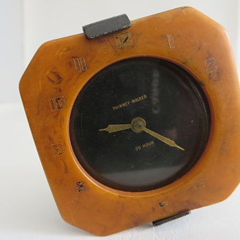 Phinney-Walker String Wind Car Clock - Clocks