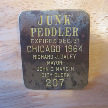 Junk Peddler's License