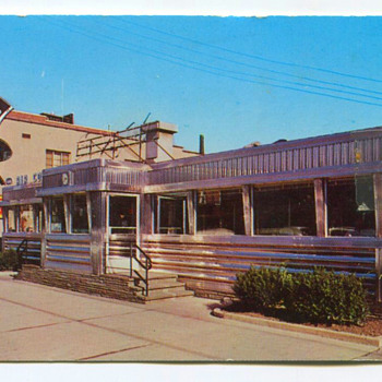 Top Hat Diner Calendar Card 1953 - Advertising