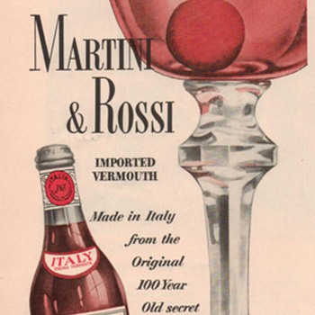 1950 Martini & Rossi Advertisements - Advertising