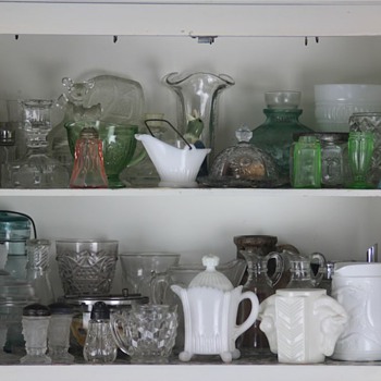 a 'peek' behind cabinet doors : ) - Furniture