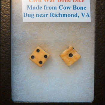 Civil War Bone dice?