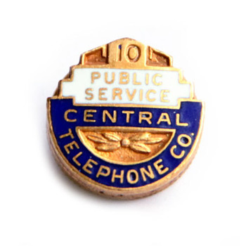 Central Telephone Company Pin - Telephones
