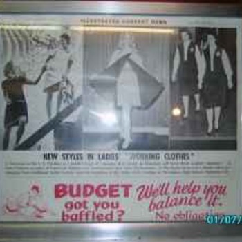 1960's Advertisement lighted Clock/Sign