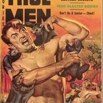 1957 True Men Stories Magazine 