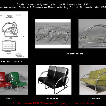 Chair frame designed by Milton H. Larson