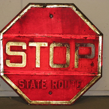 Stop - State Route - Signs