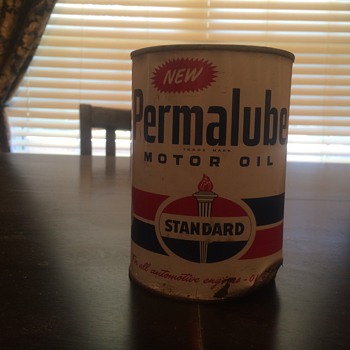 Permalube oil can 1950's - Petroliana