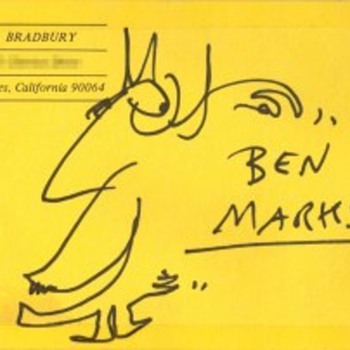 My Ray Bradbury Autograph (almost) and Doodle - Books