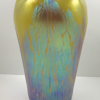 Loetz Metallgelb Phänomen Genre 2/484 (Medici), st PN II-2532 ca. 1905 - Art Glass