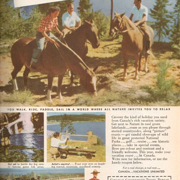 1951 - Canada Travel Bureau Advertisements