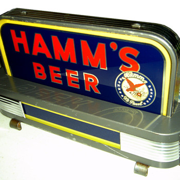 1930's Hamm's deco backbar light
