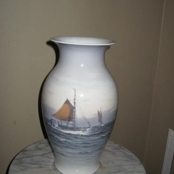 Sail boat vase I acquired at a tag sale