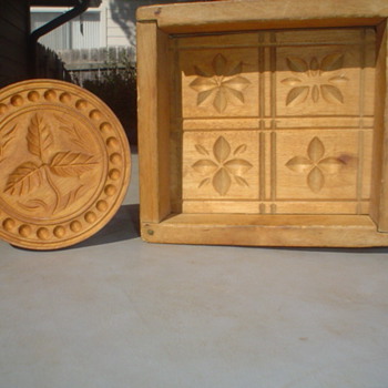 wood butter mold and a stamp - Kitchen