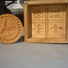 wood butter mold and a stamp