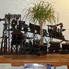 Solid Iron Train Sculpture