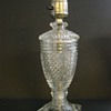 mystery prssed glass boudoir lamp