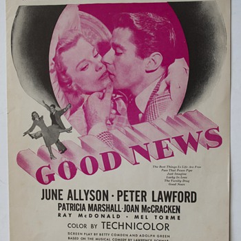 Sheet Music from the Motion picture "Good News"…"The Best Things in Life Are Free" - Music