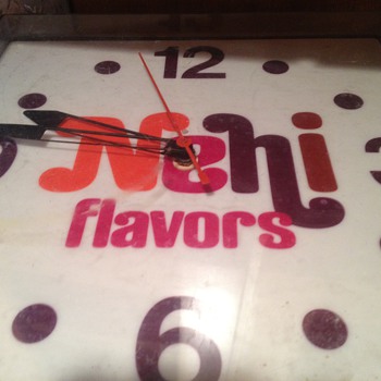 Nehi flavors clock