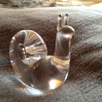 Stueben snail - Art Glass