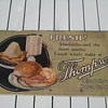 Pre-1920's Trolley Car Restaurant Advertisement Sign