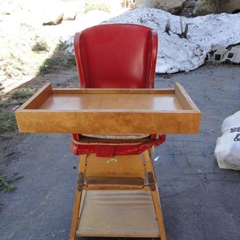 Vintage High Chair- Found Under House - Furniture