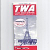 TWA MAPS, BROCHURE, POSTCARD AND FLIGHT SOCKS      