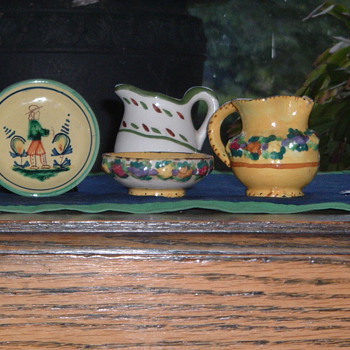 Decorative Unknown European Art Pottery Pieces   - Art Pottery