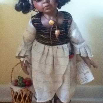 Fruit-Gatherer Porcelain Doll - Dolls