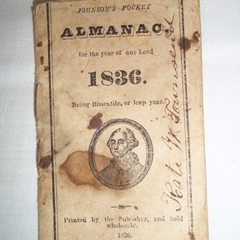 1836 Pocket Almanac - Books