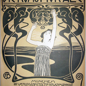 Koloman Moser 1899 Cover Lithograph - Art Nouveau